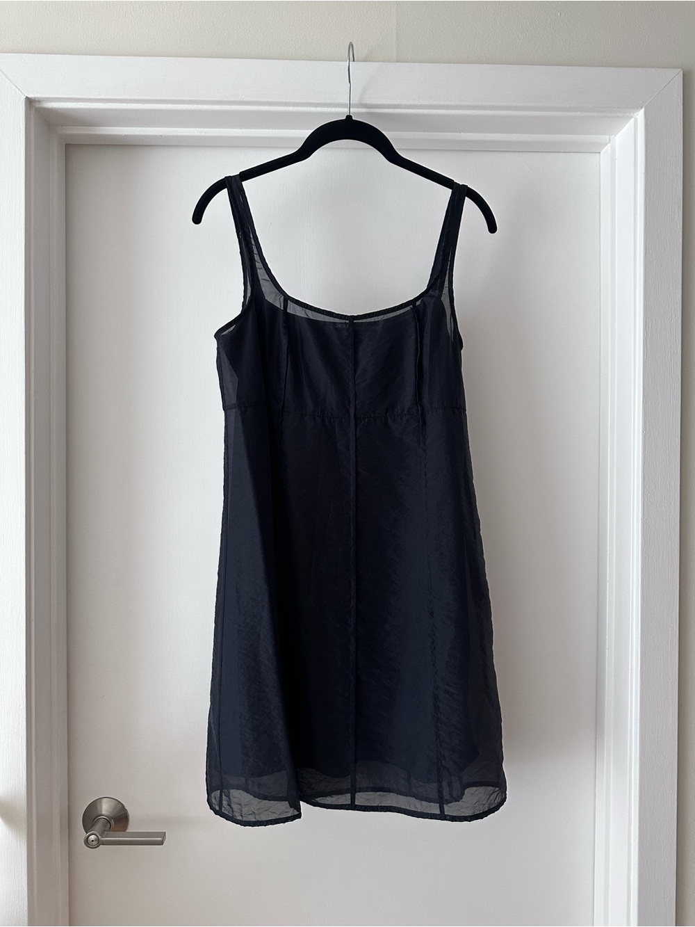 nwt jcrew sheer organza slip dress